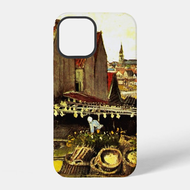 Fish Drying Barn by Vincent van Gogh iPhone Case (Back)