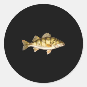 Fish Ed B Er Fishing Art For Anglers  Classic Round Sticker