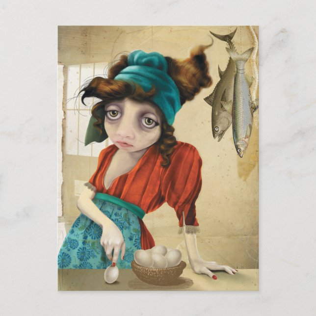 Fish&egg Postcard (Front)