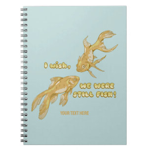 Fish evolution funny goldfish notebook