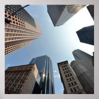 Fish-eye lens of building, Boston, US