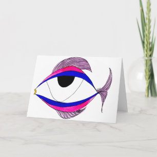 Fish Eye Notecard