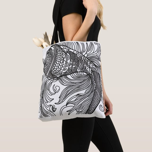 Fish Face Tote (Close Up)