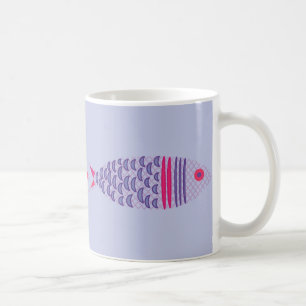 Fish Family Coastal Nautical Coffee Mug