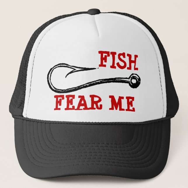 FISH FEAR ME Hook Hat (Front)