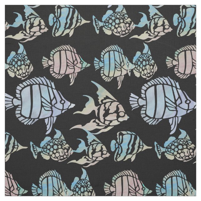 Fish, Fish, Fish and More Fish Fabric (Swatch)