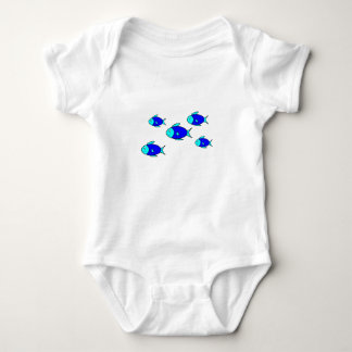 Fish, Fish, Fish, Fish, Fish Baby Bodysuit