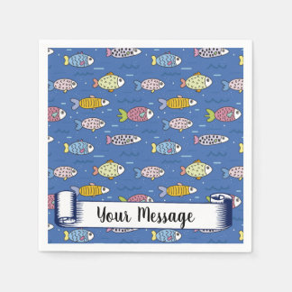 Fish, fish, fish! napkin