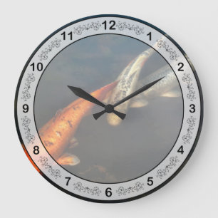 Fish - Fishing for a compliment Large Clock