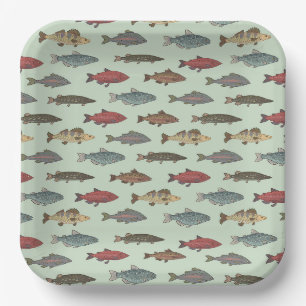 Fish Fishing  Paper Plate