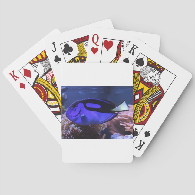 fish fishing sea custom personalize Anniversaries Playing Cards (Back)