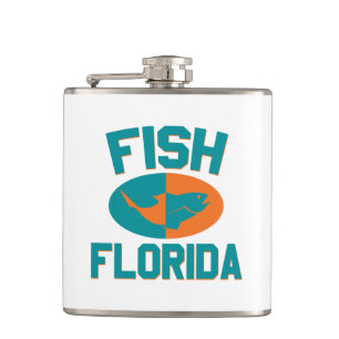 Fish Florida Colours Hip Flask