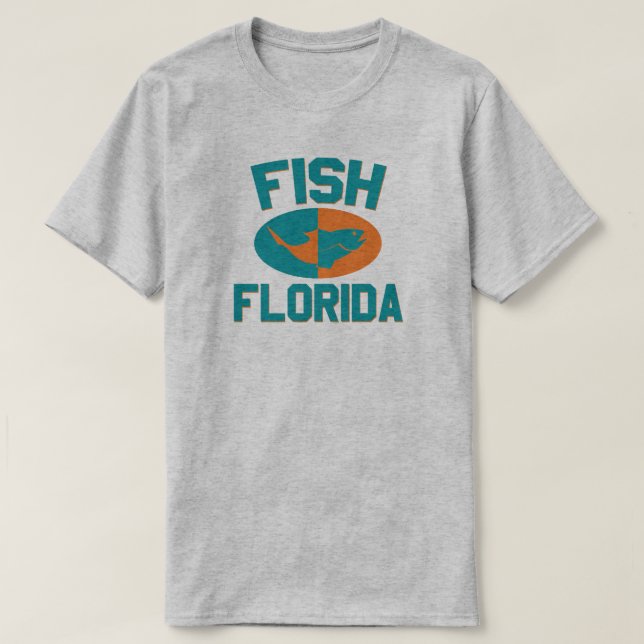 Fish Florida Colours T-Shirt (Design Front)