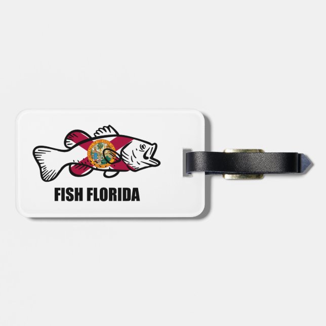 Fish Florida Luggage Tag (Back Horizontal)