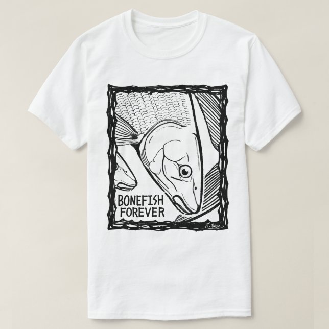 Fish Forever EYES : BONEFISH T-Shirt (Design Front)