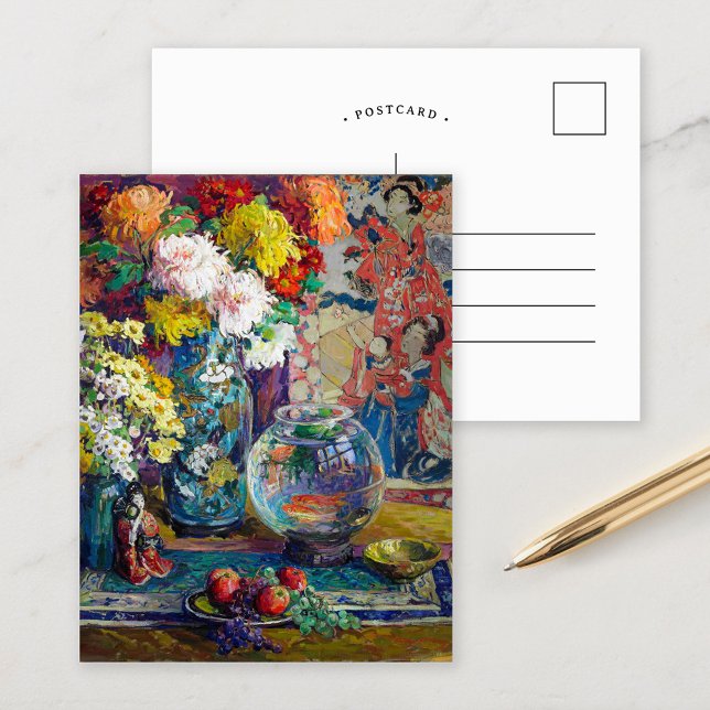 Fish, Fruits, and Flowers | Kathryn E. Cherry Postcard (Creator Uploaded)