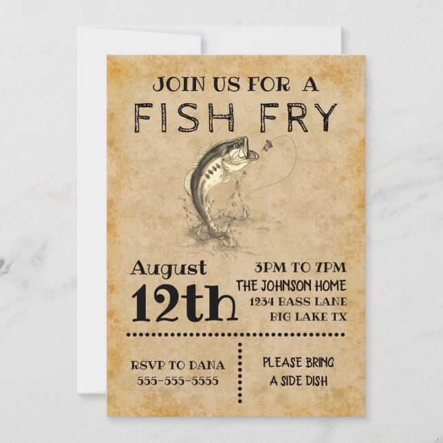 Fish Fry Invitation (Front)