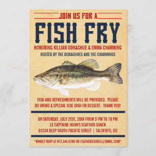 Fish Fry Party Invitations