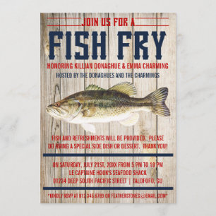 Fish Fry Party Invitations