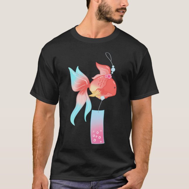 Fish furin sakura T-Shirt (Front)