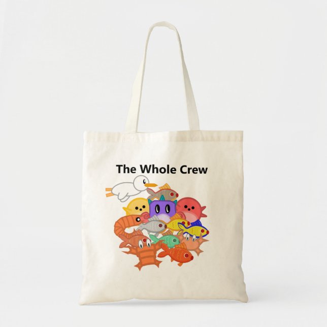 Fish Game Tote Bag-The Whole Crew  (Front)