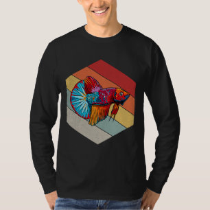 Fish Geometric Distressed Vintage Retro Fish Tank