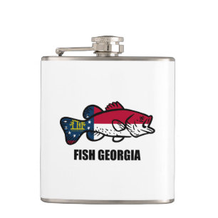 Fish Georgia Hip Flask