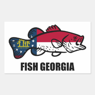 Fish Georgia Sticker