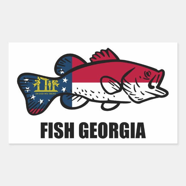 Fish Georgia Sticker (Front)