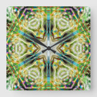Fish glow sandy texture aged green kaleidoscope