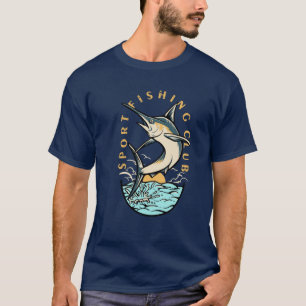 Fish Graphic Fishing Sports Club T-Shirt