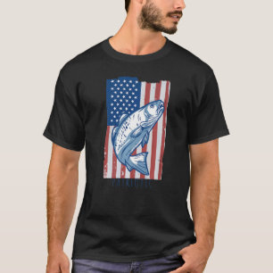 Fish Graphic Usa 4th Of July Patriotic American 1 T-Shirt