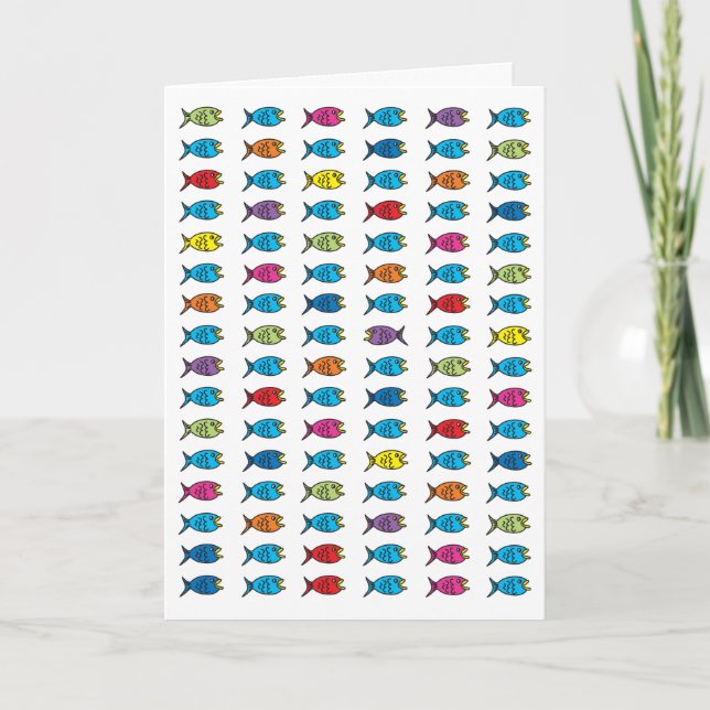  Fish Greeting Card (Front)