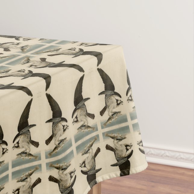 Fish Hawk, Osprey, from Audubon's Birds of America Tablecloth (In Situ)