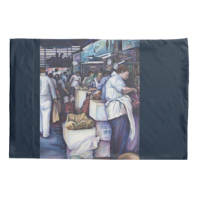 Fish Head Soup, Singapore Pillowcase (Back)