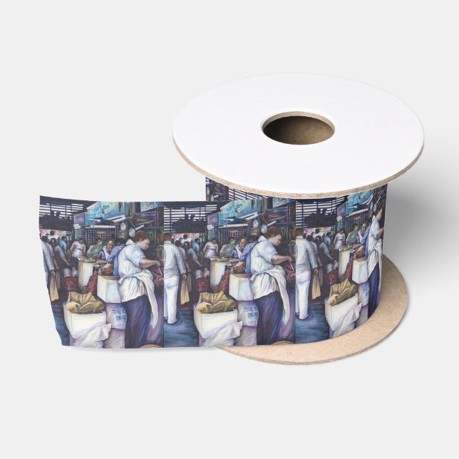 Fish Head Soup, Singapore Satin Ribbon (Spool)