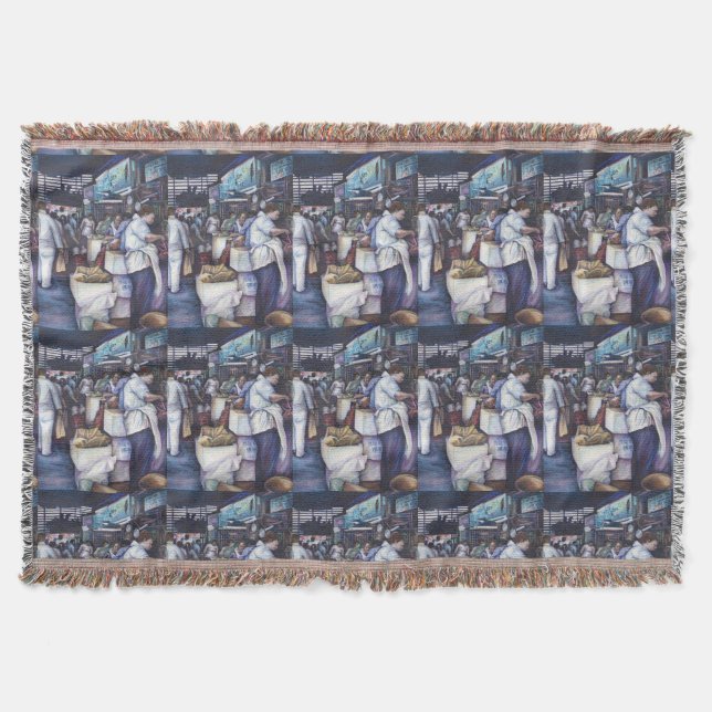 Fish Head Soup, Singapore Throw Blanket (Front)