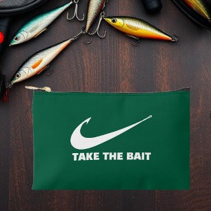 Fish Hook-Fisherman Core-Take the Bait- Green Accessory Pouch