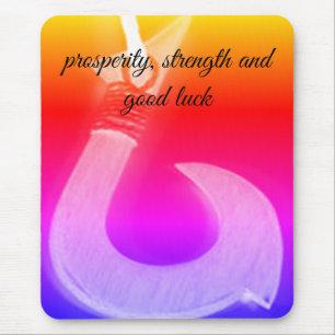 Fish hook talisman mouse pad
