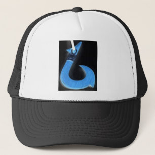 Fish hook talisman trucker hat