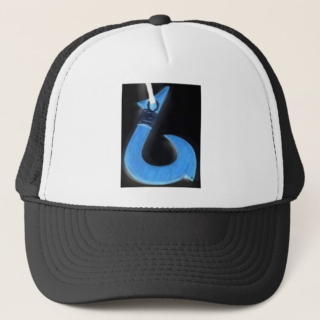 Fish hook talisman trucker hat (Front)