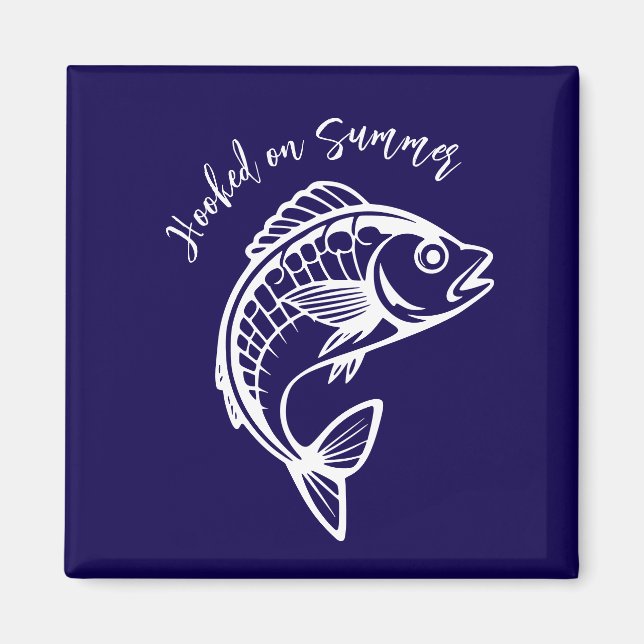 Fish-Hooked on Summer Magnet (Front)
