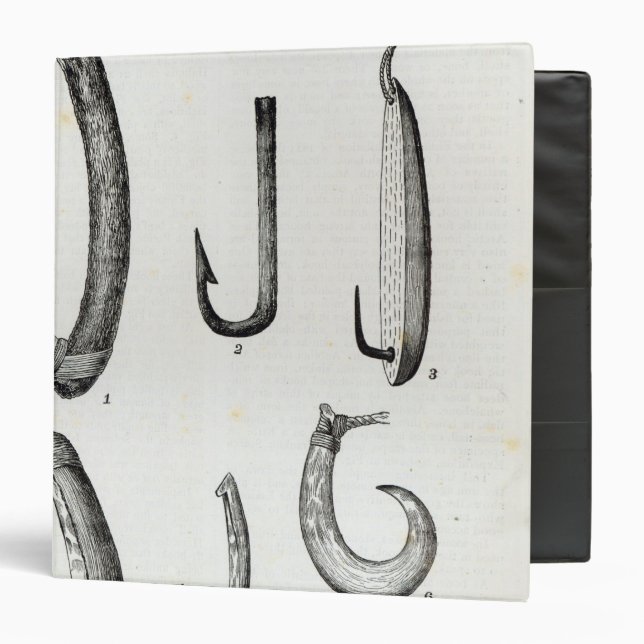 Fish-hooks of Prehistoric and Uncivilised Binder (Front/Inside)