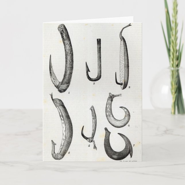 Fish-hooks of Prehistoric and Uncivilised Card (Front)