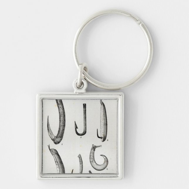 Fish-hooks of Prehistoric and Uncivilised Keychain (Front)