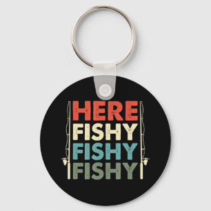 Fish Hunting Fishing Fishrod Fisherman Keychain