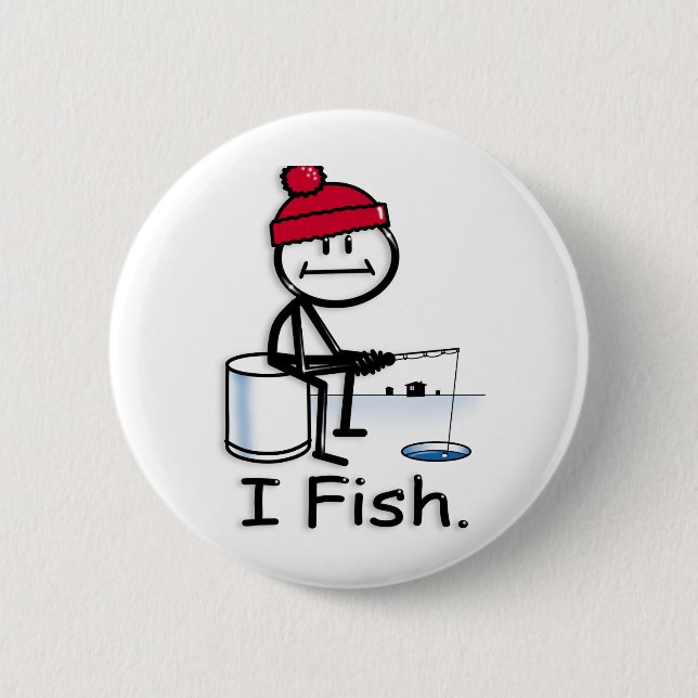 Fish:ice 2 Inch Round Button (Front)