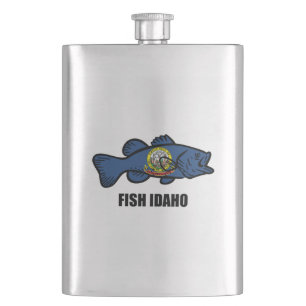 Fish Idaho Hip Flask