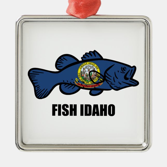 Fish Idaho Metal Ornament (Front)