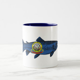 Fish Idaho Trout Two-Tone Coffee Mug